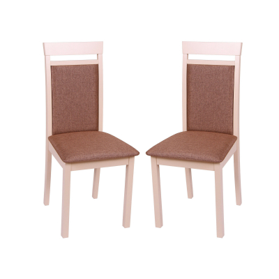 Set 2 scaune Wooden 2, Lemn, Beige/Veles 15 [0]