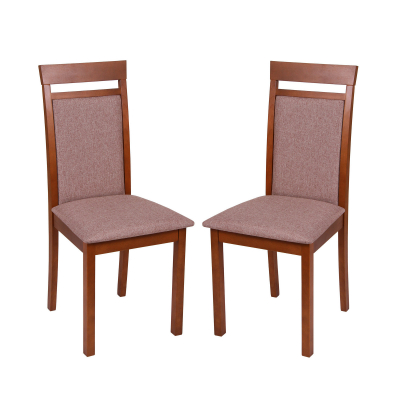 Scaune de bucătărie - Set 2 scaune Wooden 2, Lemn, Walnut/Veles 6