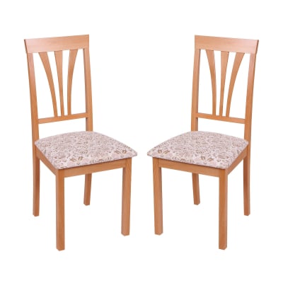 Scaune de bucătărie - Set 2 scaune Wooden 7, Lemn, Beech/Regent 02