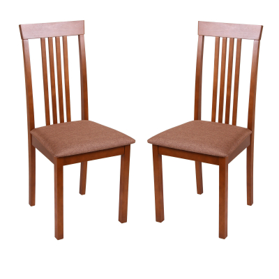 Scaune de bucătărie - Set 2 scaune Wooden, Lemn, Walnut/Veles 15
