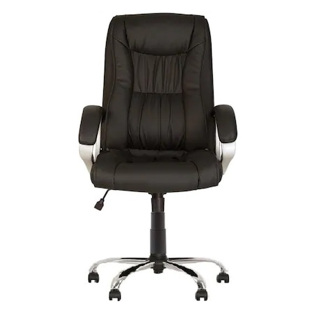 Scaun directorial HELLEN, piele ecologica, negru [3]