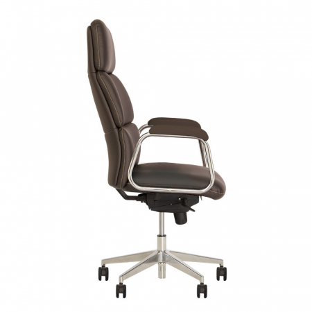 Set 2 scaune directoriale VEGAS, Brun inchis, piele ecologica [2]