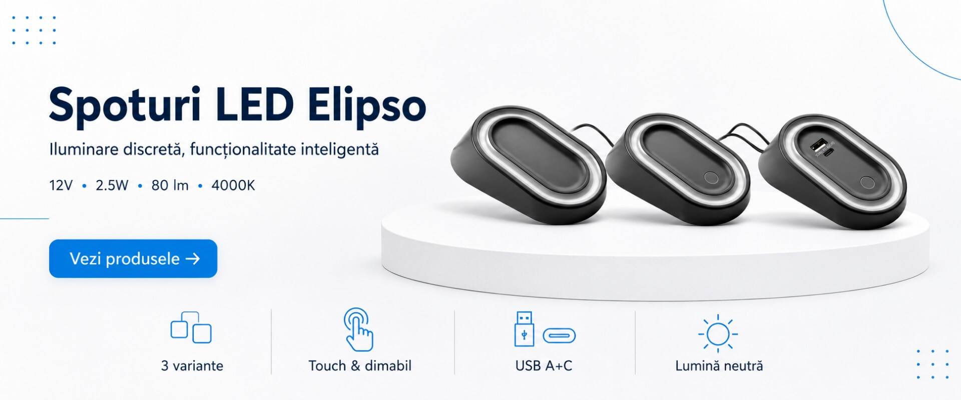 Spoturi LED Elipso