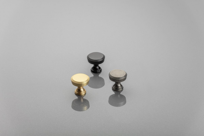 Buton mobila SONET 25x24 mm, negru mat [2]