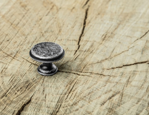 Buton mobila Cento D28 mm, argintiu antichizat [2]