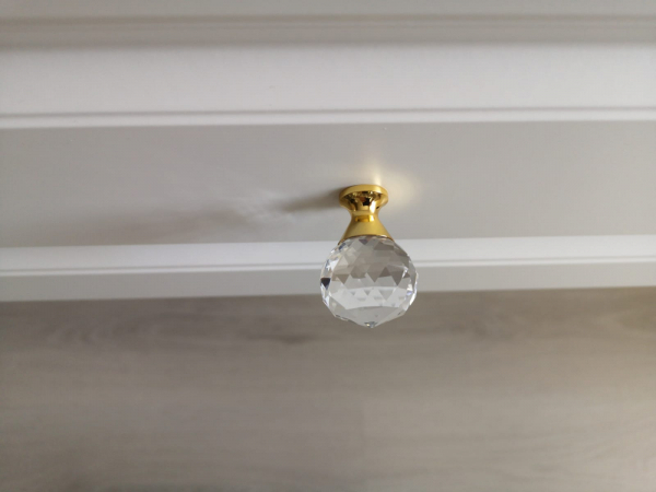 Buton mobila Crystal Palace D40 mm, gold [4]