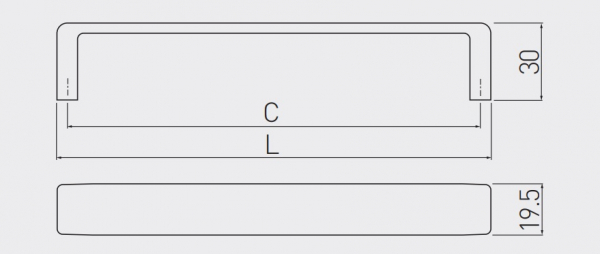Maner mobila GANZA 160 mm Alb Mat [3]