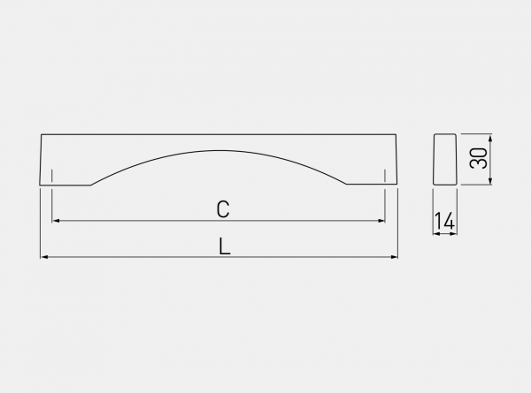 Maner mobila SOLANA 192 mm, cromat [2]