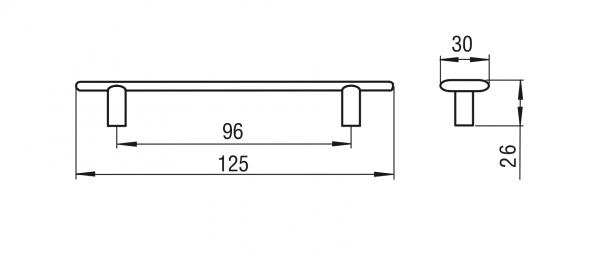 Maner antichizat LINGURA 96 mm, Alama 1052-126 [2]