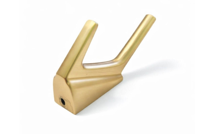Agatatoare cuier DUO, 90x40 mm, brushed gold [4]