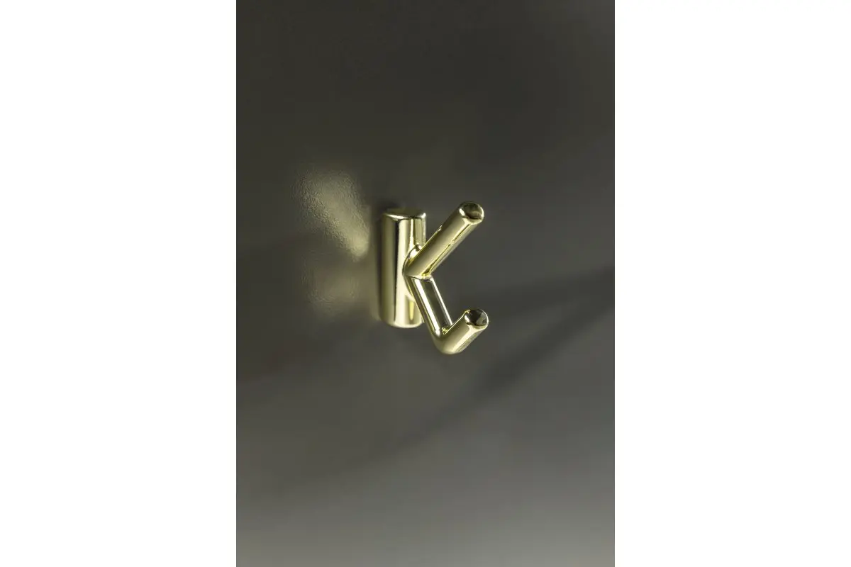 Agatatoare cuier LENS 53x15 mm, 2 agatatori, shiny gold [3]