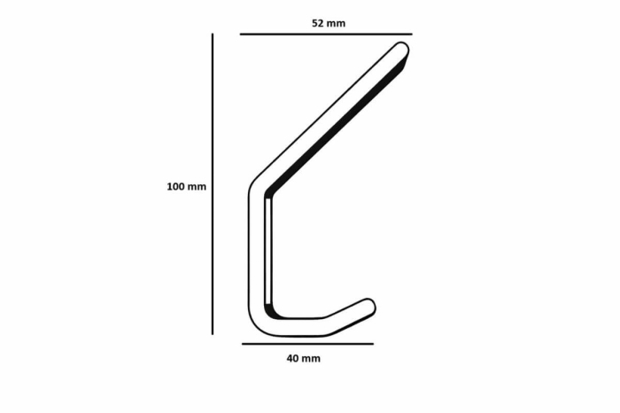 Agatatoare cuier OSLO L, 100x52 mm, brushed gold [5]