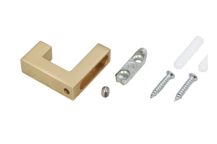 Agatatoare cuier SINGLE, 40x12 mm, brushed gold [3]