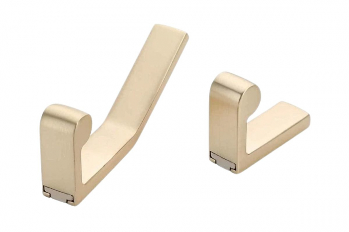 Agatatoare cuier SMALL 48x16 mm, brushed gold [2]
