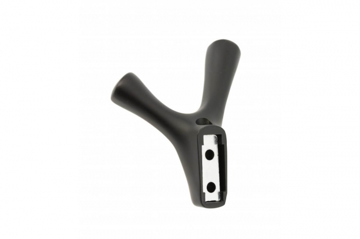 Agatatoare cuier TORNA 81x71 mm, 2 agatatori, negru mat [2]