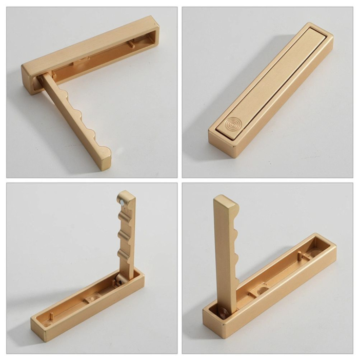 Agatatoare cuier VENETO 100x20 mm, brushed gold [2]