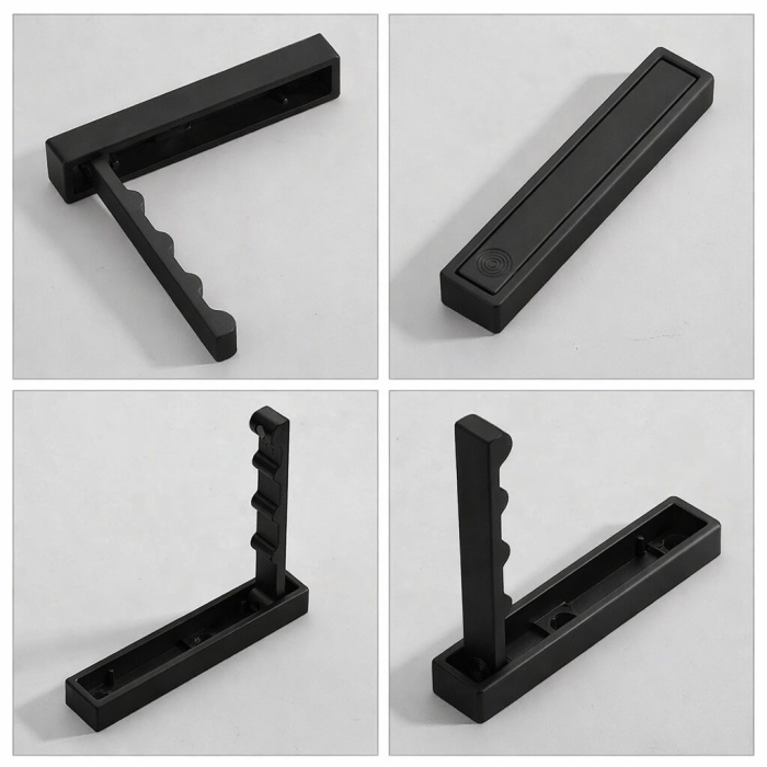 Agatatoare cuier VENETO, 100x20 mm, negru mat [3]