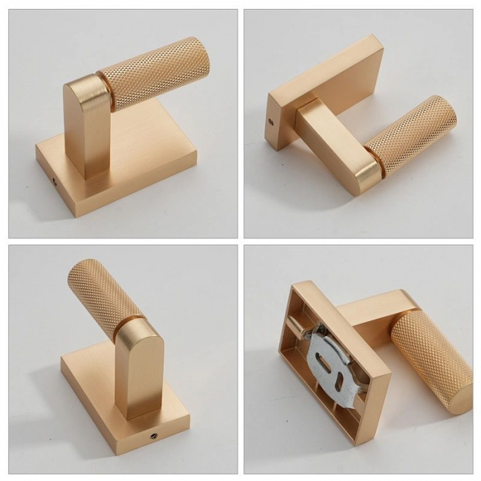 Agatatoare cuier VIENA 70x48 mm, brushed gold [3]
