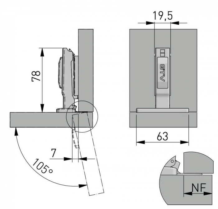 Balama aplicata cu amortizare Solid Pro, reglaj 3D, neagra [4]