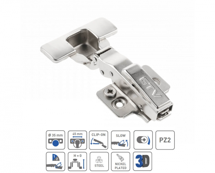 Balama aplicata Silento Pro, soft-close, placuta reglaj 3D [3]