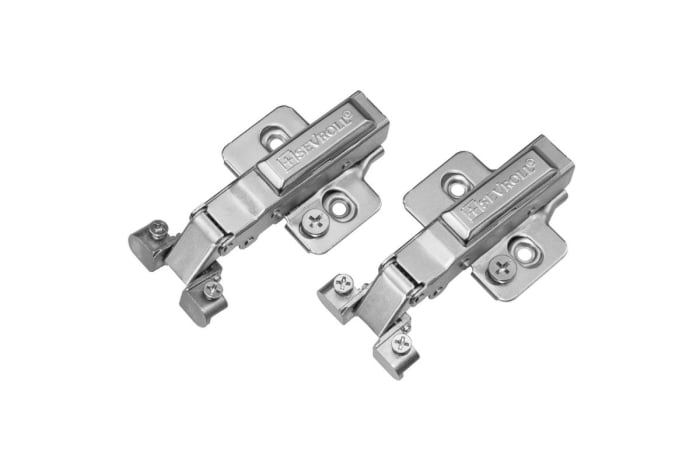 Balama aplicata soft-close pentru profil (rama) aluminiu, gri - set 2 buc [1]