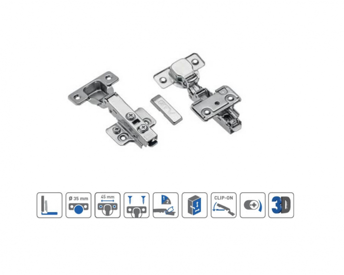 Balama aplicata SOLID, placuta de montaj inclusa, reglaj 3D [2]