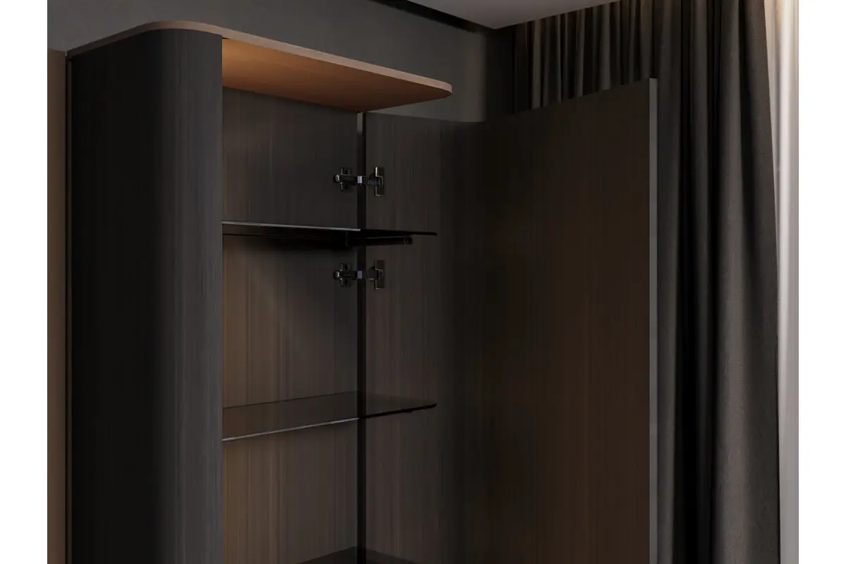 Balama semiaplicata Silento Pro, soft-close, placuta H=0, 3D, neagra [3]