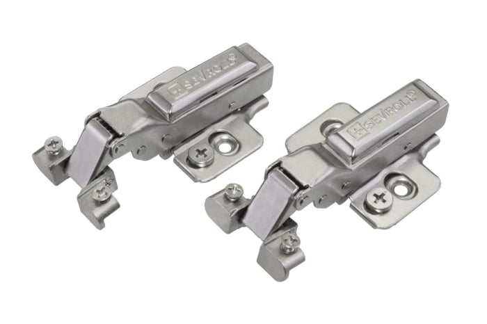 Balama semiaplicata soft-close pentru profil (rama) aluminiu, gri - set 2 buc [1]