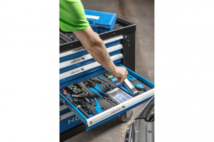 Banc de lucru cu 7 sertare, echipat cu 544 de piese [4]