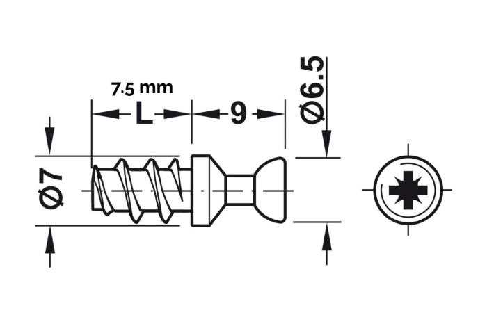 Bolt de conectare Rafix M20 Ø 5 mm [2]