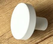 Buton mobila 1081 30x25 mm, alb mat [2]