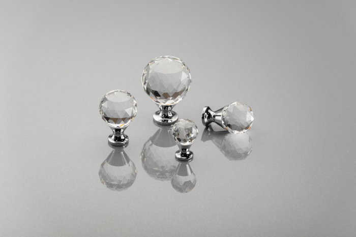 Buton mobila Crystal Palace D40 mm, crom [2]