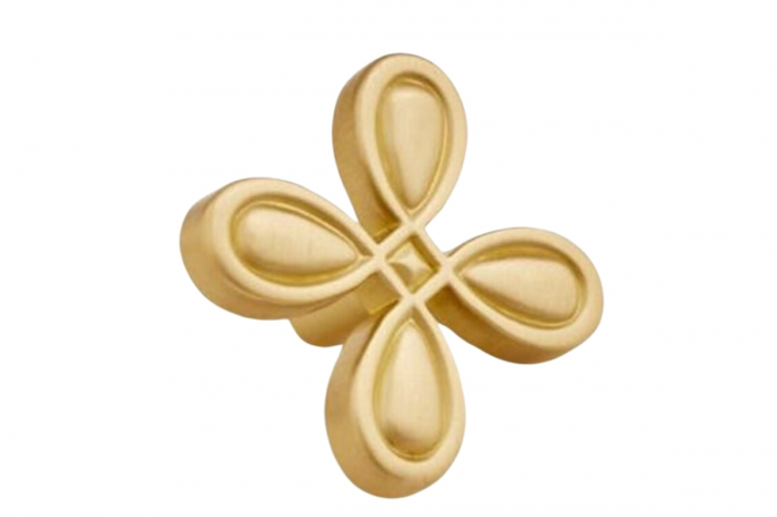 Buton mobila FLOWER 40x21 mm, alama [2]