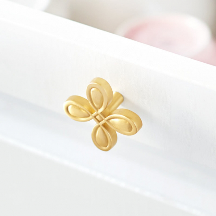 Buton mobila FLOWER 40x21 mm, alama [5]