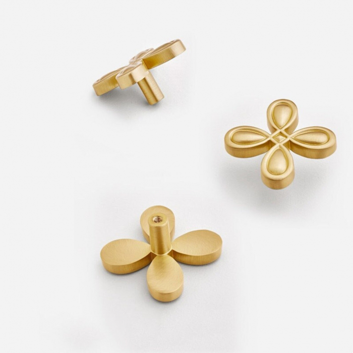 Buton mobila FLOWER 40x21 mm, alama [6]