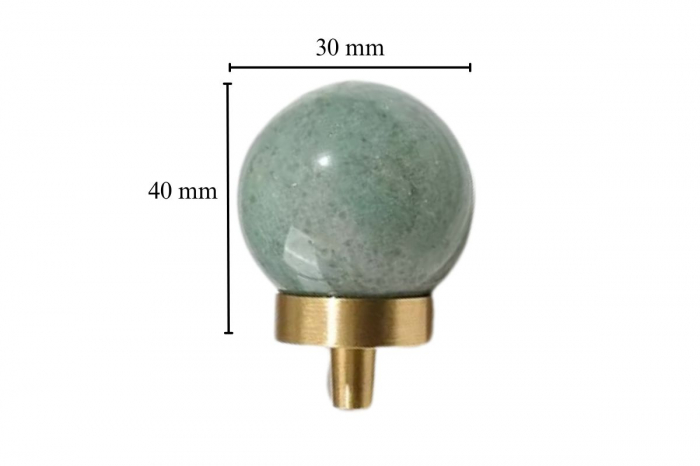 Buton mobila Green Marble 30x40 mm, alama [4]