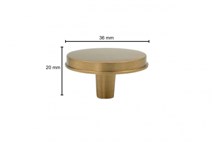 Buton mobila HK0005 36x20 mm, alama [6]