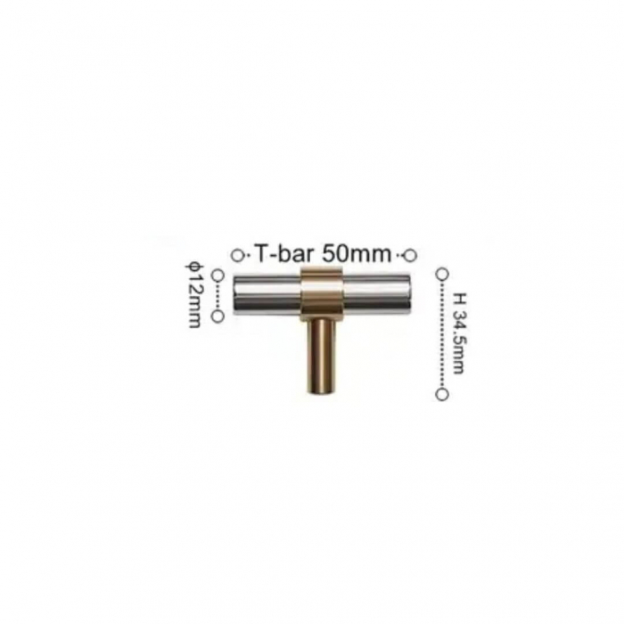 Buton mobila HK0079 50 mm, inox + alama [5]