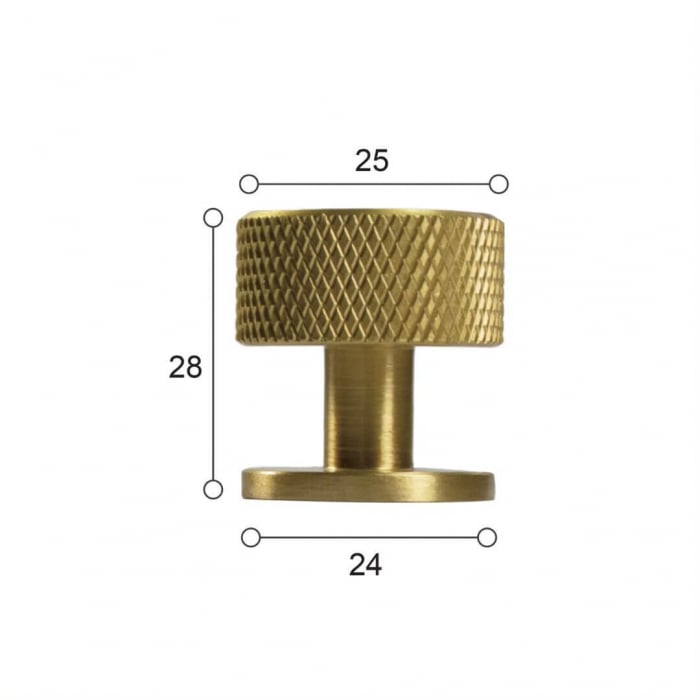 Buton mobila HK0900 25x28 mm, alama [4]