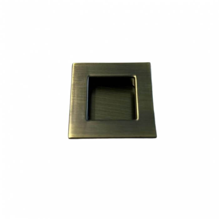 Buton mobila ingropat VERA 40x40 mm, alama antichizata [2]