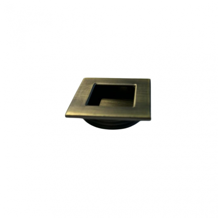 Buton mobila ingropat VERA 40x40 mm, alama antichizata [3]