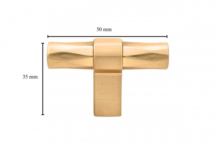 Buton mobila KOLN 50x35 mm, brushed gold [5]