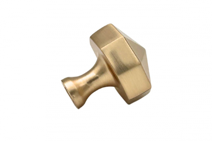 Buton mobila OCTAGON 27x28 mm, brushed gold [5]