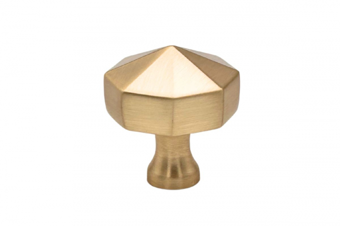 Buton mobila OCTAGON 27x28 mm, brushed gold [3]