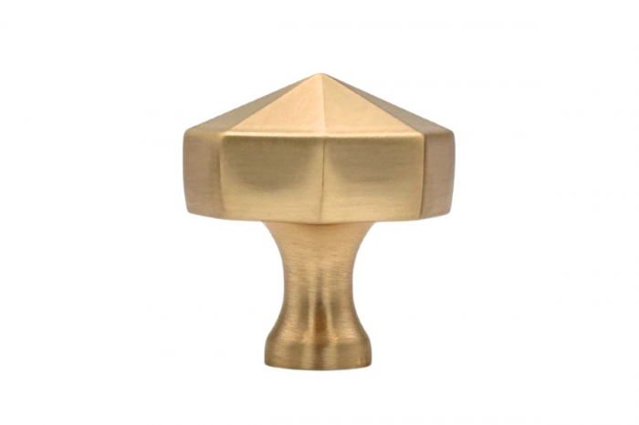 Buton mobila OCTAGON 27x28 mm, brushed gold [2]