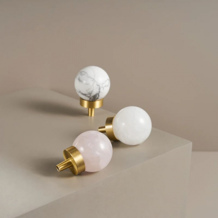 Buton mobila Pink Marble 30x40 mm, alama [3]