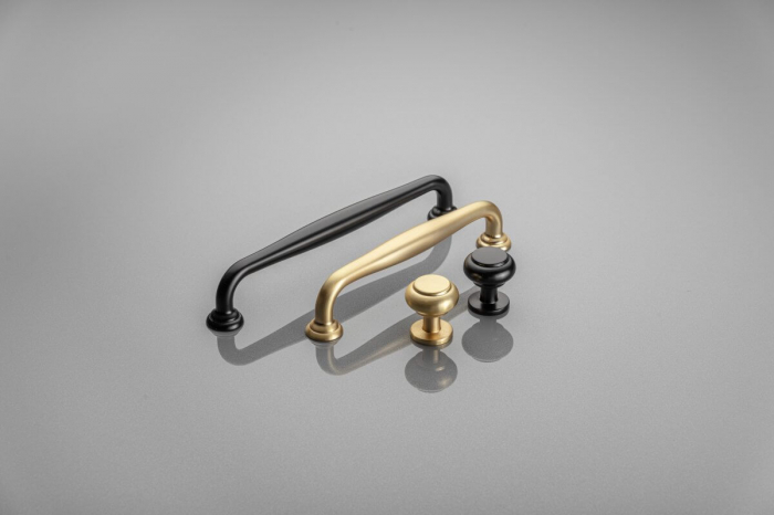 Buton mobila STILO 33x31 mm, brushed gold [2]