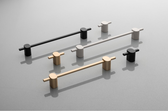 Buton mobila STRAW, 40x25 mm, Al, negru mat [3]