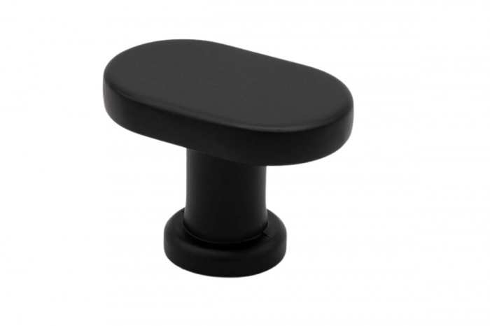 Buton mobila TOWER 35x25 mm, negru mat [1]