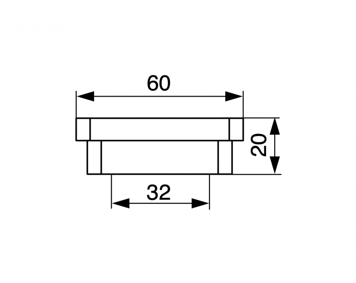 Buton mobila XT11 60x60 mm, stejar natural lacuit [4]